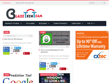 Tablet Screenshot of blazetechteam.com